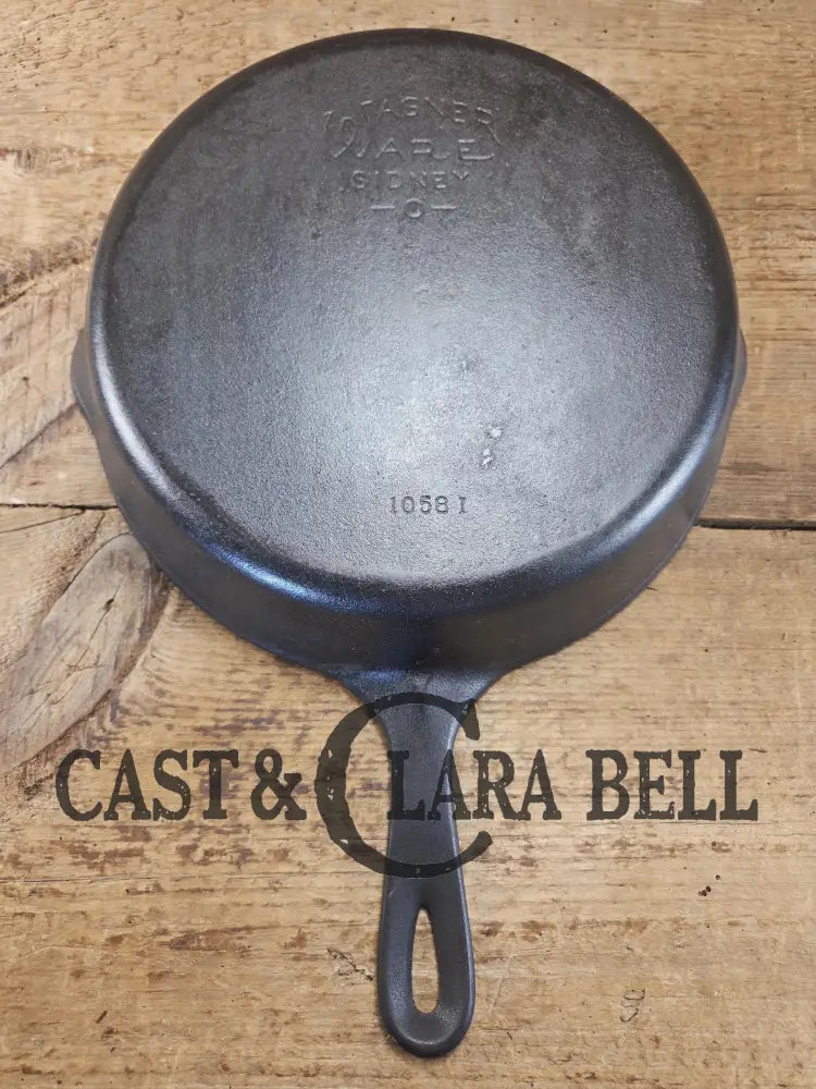 Best Seller! 1930’s Wagner Ware Sidney -O- #8 Skillet with Smooth Bottom 1058 I. Restored and Ready to Use! Skillet