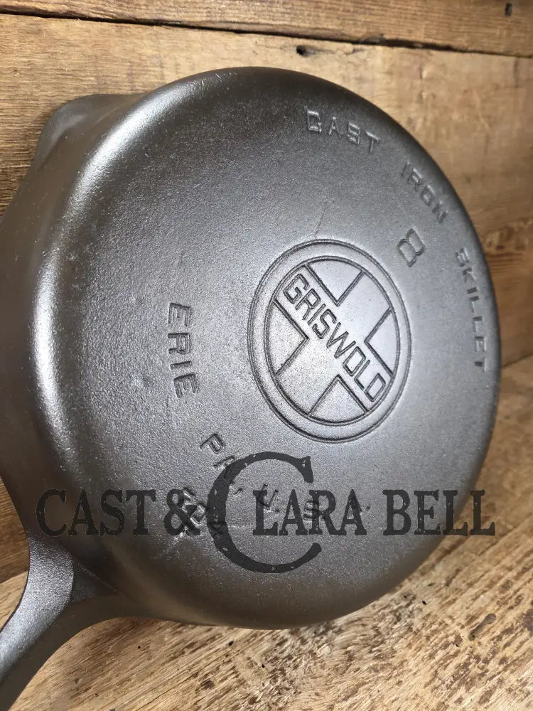 Our best seller. The Classic! 1930’s Griswold #8 Cast Iron Skillet with Large Block Logo 704 T Skillet