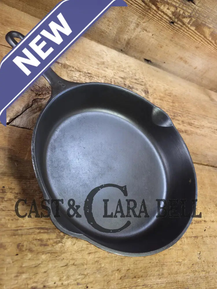Our Best Seller! Wagner Ware #8 Cast Iron Skillet with Smooth Bottom 1058 I. Best seller for size and weight Skillet