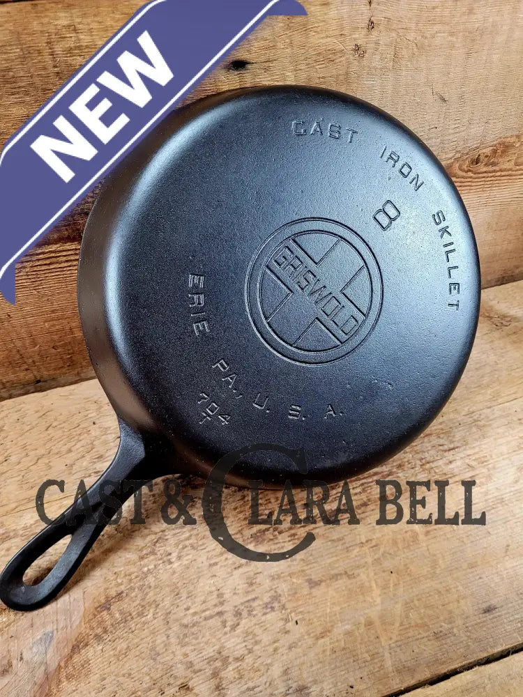 Our Classic Best Seller! 1930’s Griswold #8 Cast Iron Skillet with Large Block Logo 704 T Skillet