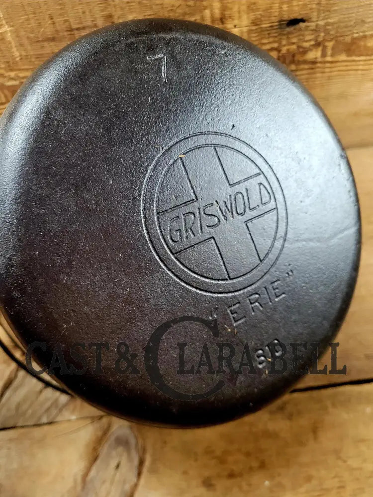 Perfect! 1910βS Griswold Erie #7 Stock Pot. #810. Perfect For Chili Soups Or Stews! Tough To