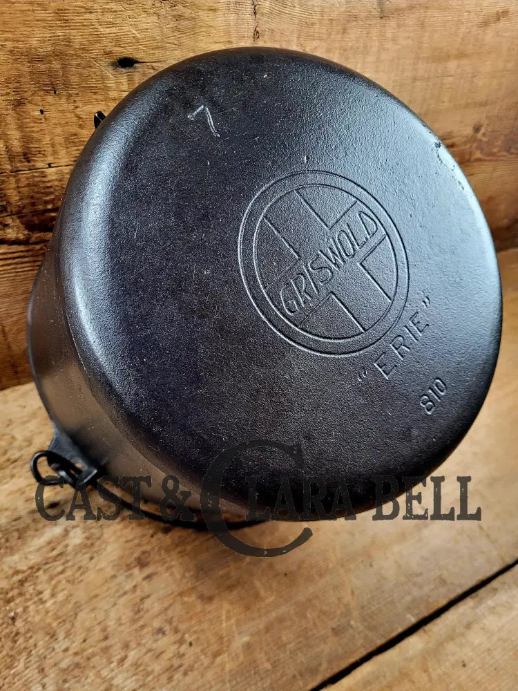 Perfect! 1910βS Griswold Erie #7 Stock Pot. #810. Perfect For Chili Soups Or Stews! Tough To