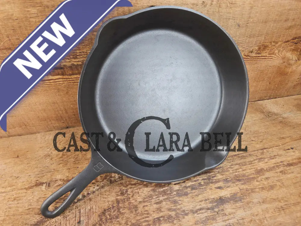 Perfect for gas or electric coil! 1930βs Griswold #8 Skillet with Large Block Logo and Smooth Bottom Erie PA USA p/n