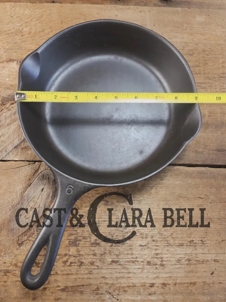 Perfect saute skillet! 1930βs Wagner Ware #6 Skillet with Smooth Bottom and Stylized Logo 1056 I. Restored and ready to