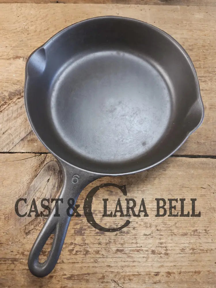 Perfect saute skillet! 1930βs Wagner Ware #6 Skillet with Smooth Bottom and Stylized Logo 1056 I. Restored and ready to