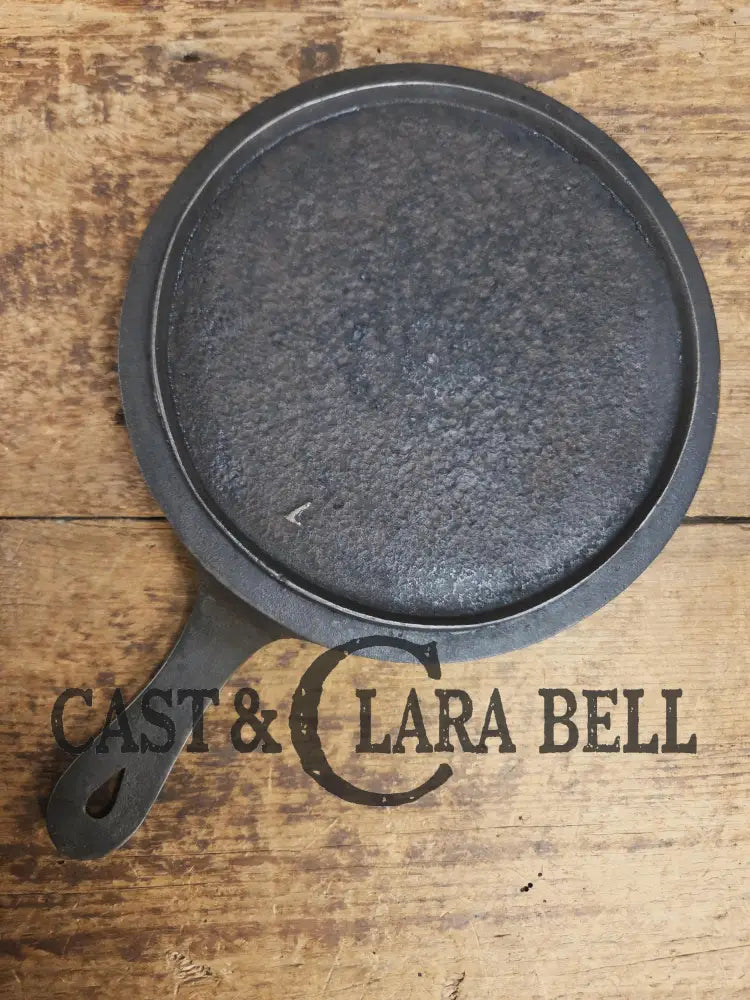 Piece of American history. Late 1800’s antique #7 Round Cast Iron Stove Eye Griddle. Elegant and hard working. SC24