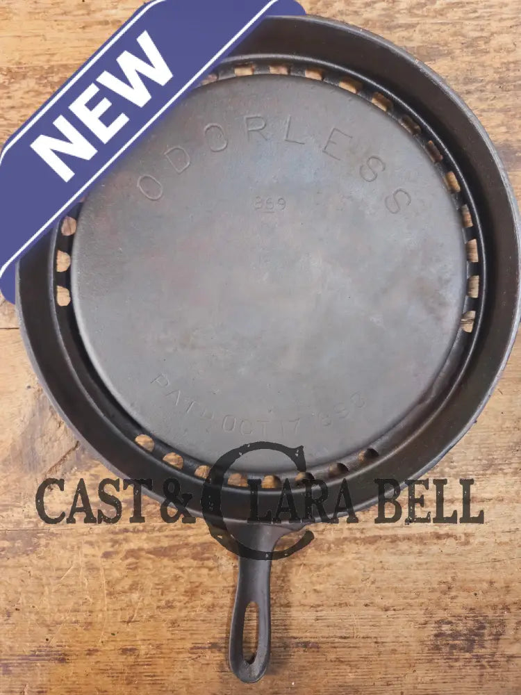 Pretty unique piece! Griswold Odorless skillet 869. Utility Skillet - Skillet