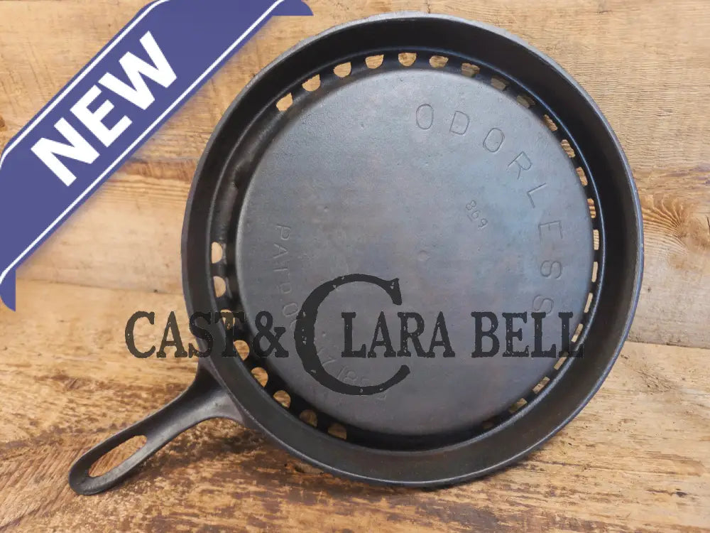 Pretty unique piece! Griswold Odorless skillet 869. Utility Skillet - Skillet