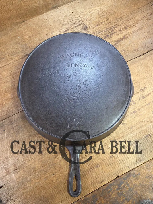 Price to Sell! HUGE 1920’s Wagner Sidney O #12 ’Arc Straight’ Skillet with Heat Ring. Fantastic daily user Skillet