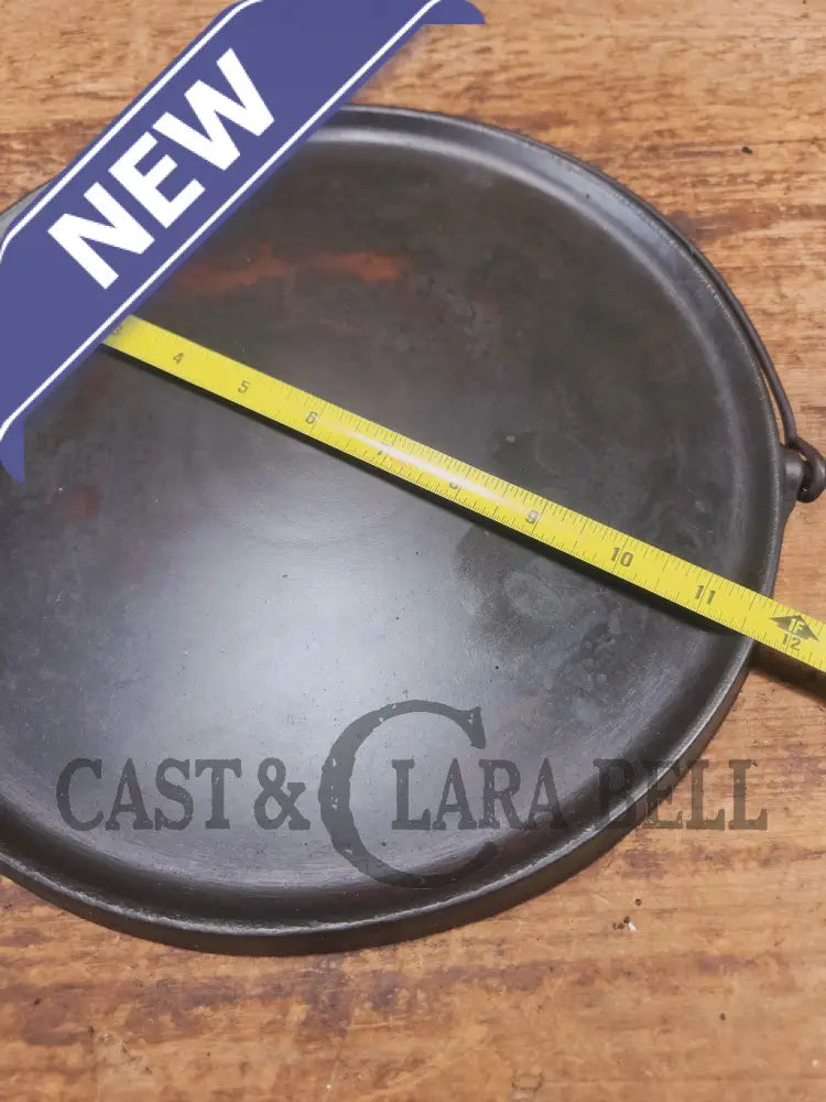 Priced To Sell: 1890’s Erie #12 Round Griddle Bailed Perfect Pizza Griddle - Griddle