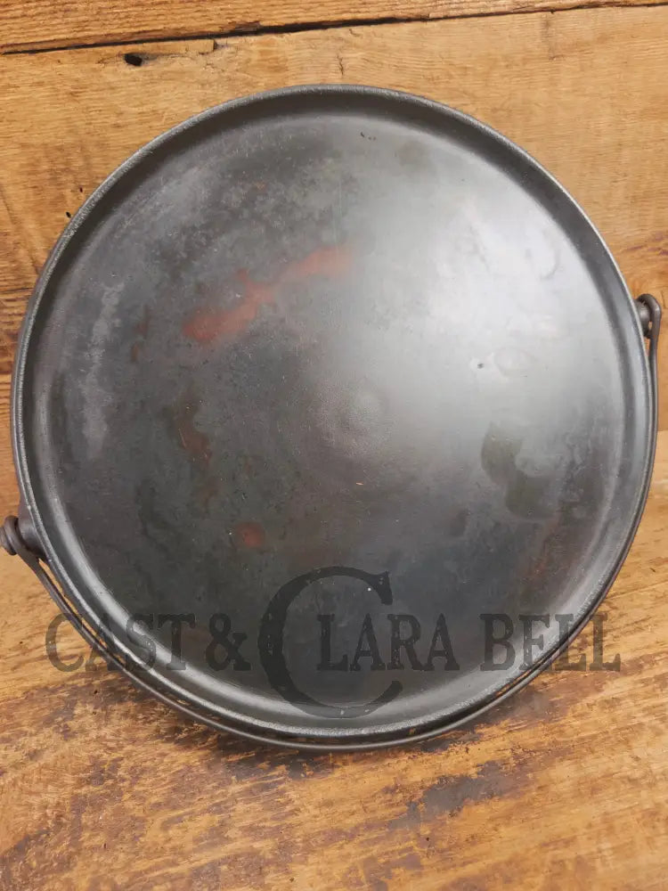Priced To Sell: 1890’s Erie #12 Round Griddle Bailed Perfect Pizza Griddle - Griddle