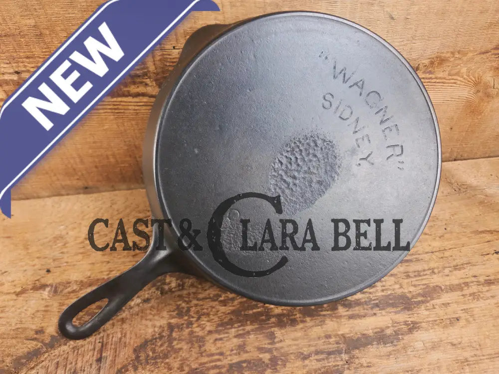 Priced to Sell! 1895-1910βs! Wagner Sidney #8 Cast Iron Skillet double Arc Logo and black iron finish Skillet
