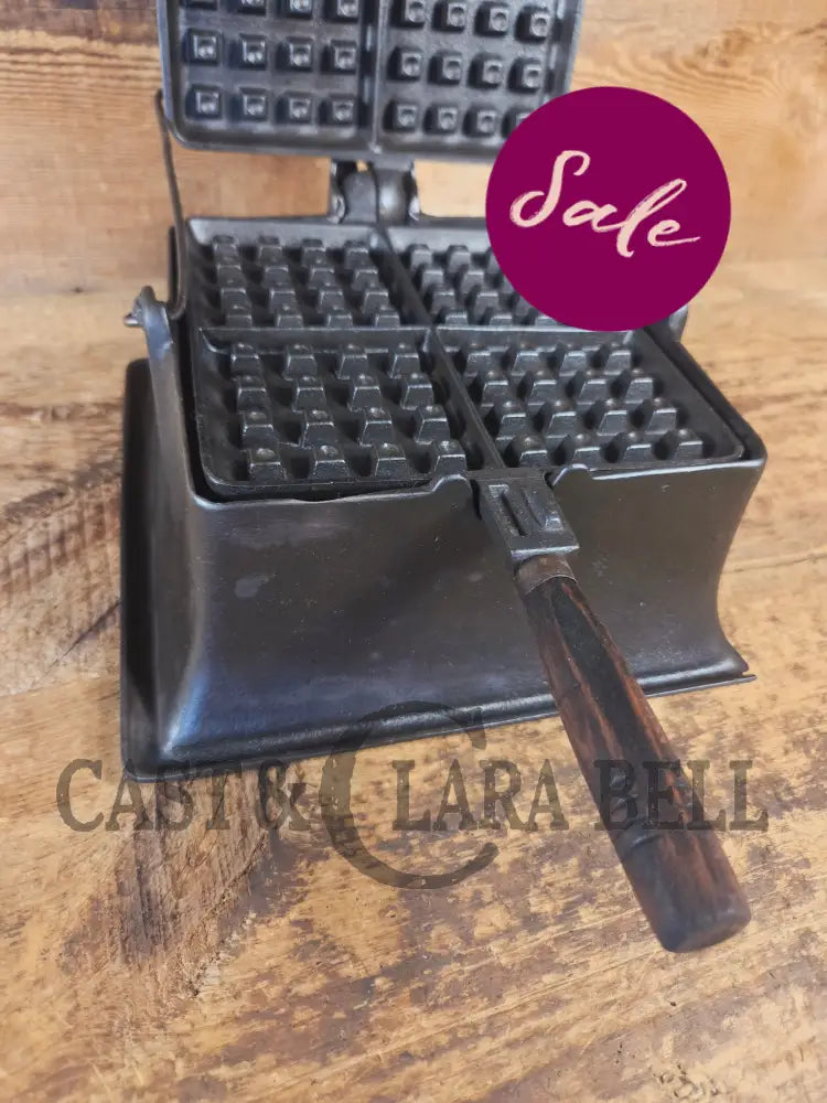 Priced to Sell 1900βs Early Wagner Mfg Co. Sidney O #8 Waffle Iron with Tall Base! - Waffle Iron
