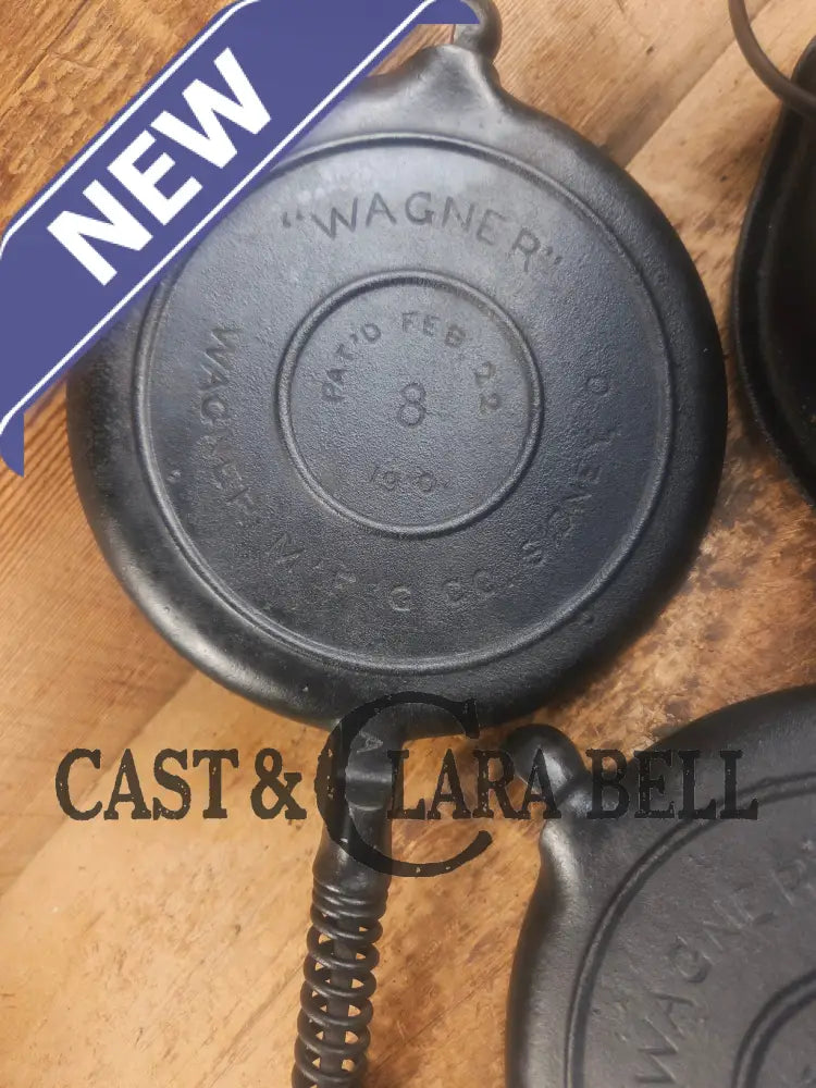 Priced to Sell 1910βs Early Wagner Mfg Co. Sidney O #8 Waffle Iron with Tall Base! - Waffle Iron