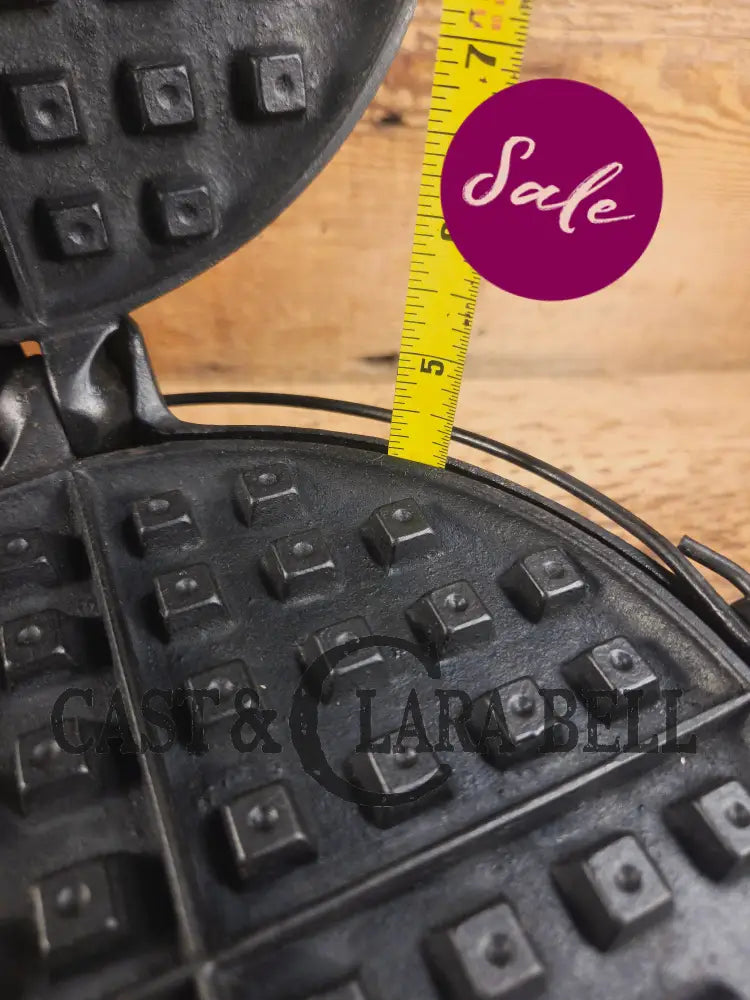 Priced to Sell 1910’s Early Wagner Mfg Co. Sidney O #8 Waffle Iron with Tall Base! - Waffle Iron