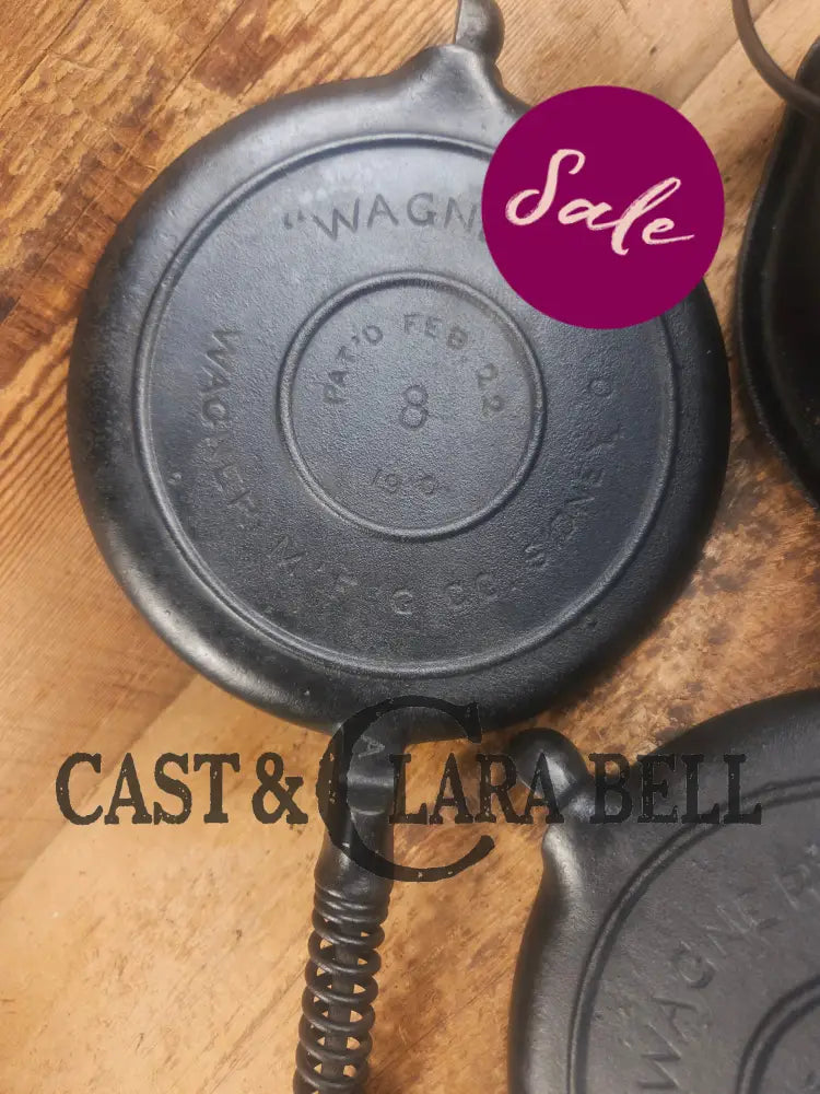 Priced to Sell 1910’s Early Wagner Mfg Co. Sidney O #8 Waffle Iron with Tall Base! - Waffle Iron