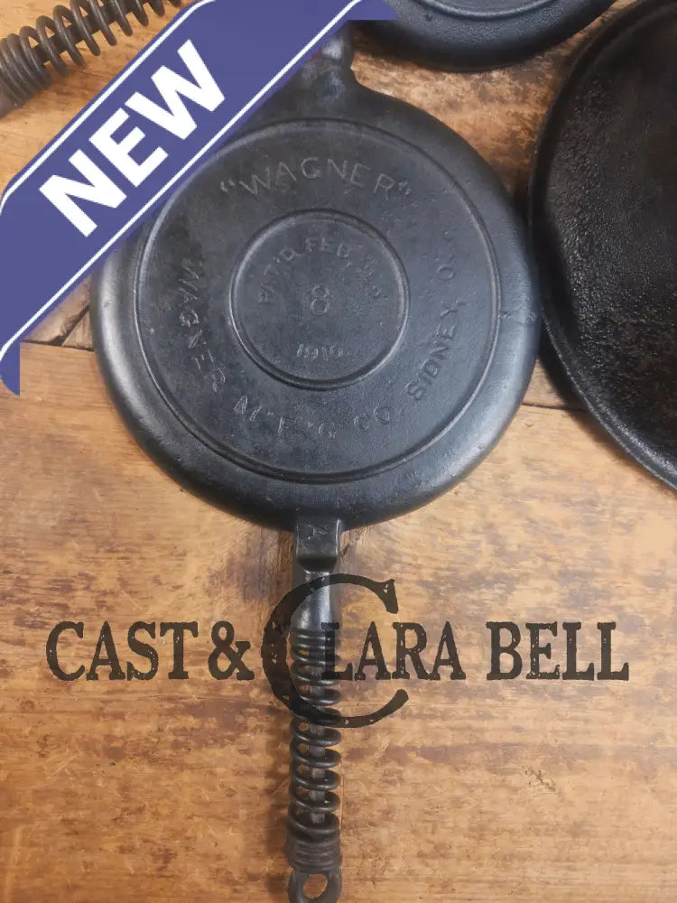 Priced to Sell 1910βs Early Wagner Mfg Co. Sidney O #8 Waffle Iron with Tall Base! - Waffle Iron