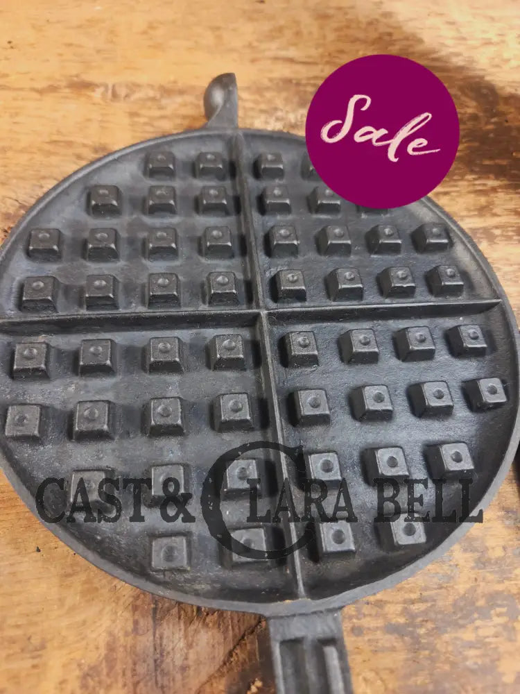 Priced to Sell 1910’s Early Wagner Mfg Co. Sidney O #8 Waffle Iron with Tall Base! - Waffle Iron