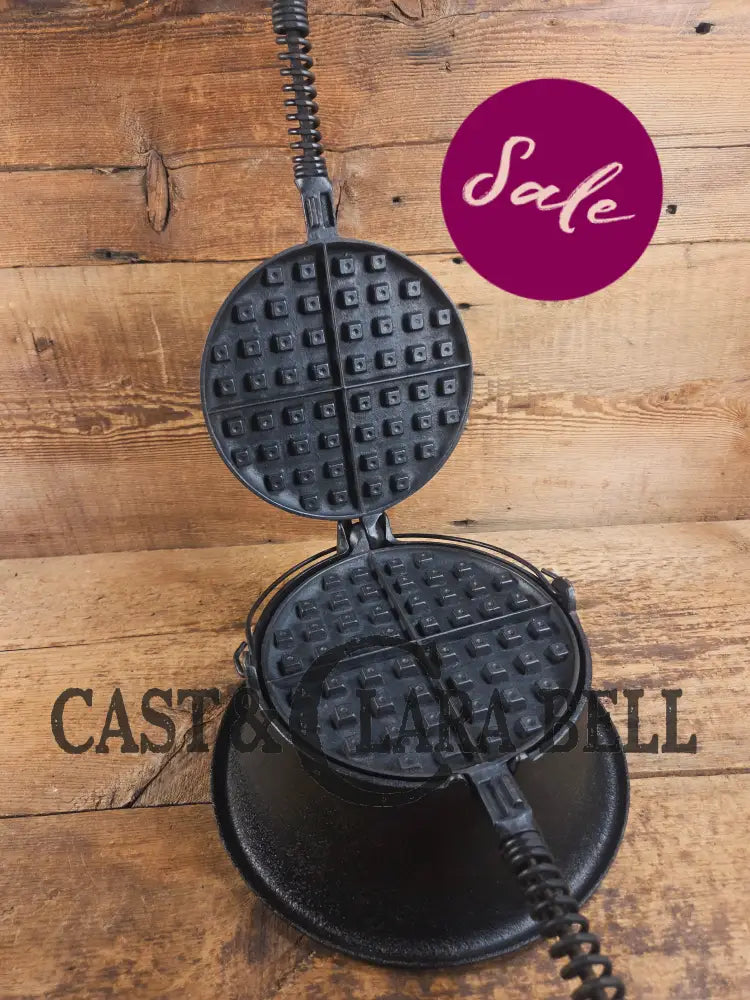 Priced to Sell 1910’s Early Wagner Mfg Co. Sidney O #8 Waffle Iron with Tall Base! - Waffle Iron