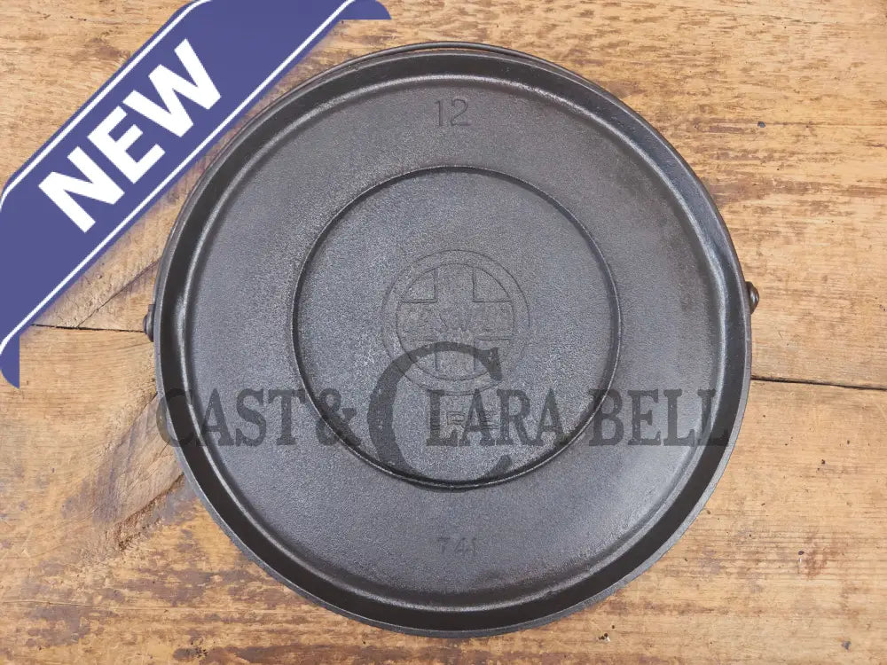 Priced To Sell: 1910’s Era Griswold Slant Logo No. 12 Round Griddle Bailed 741. ERIE. Perfect Pizza Griddle - Griddle