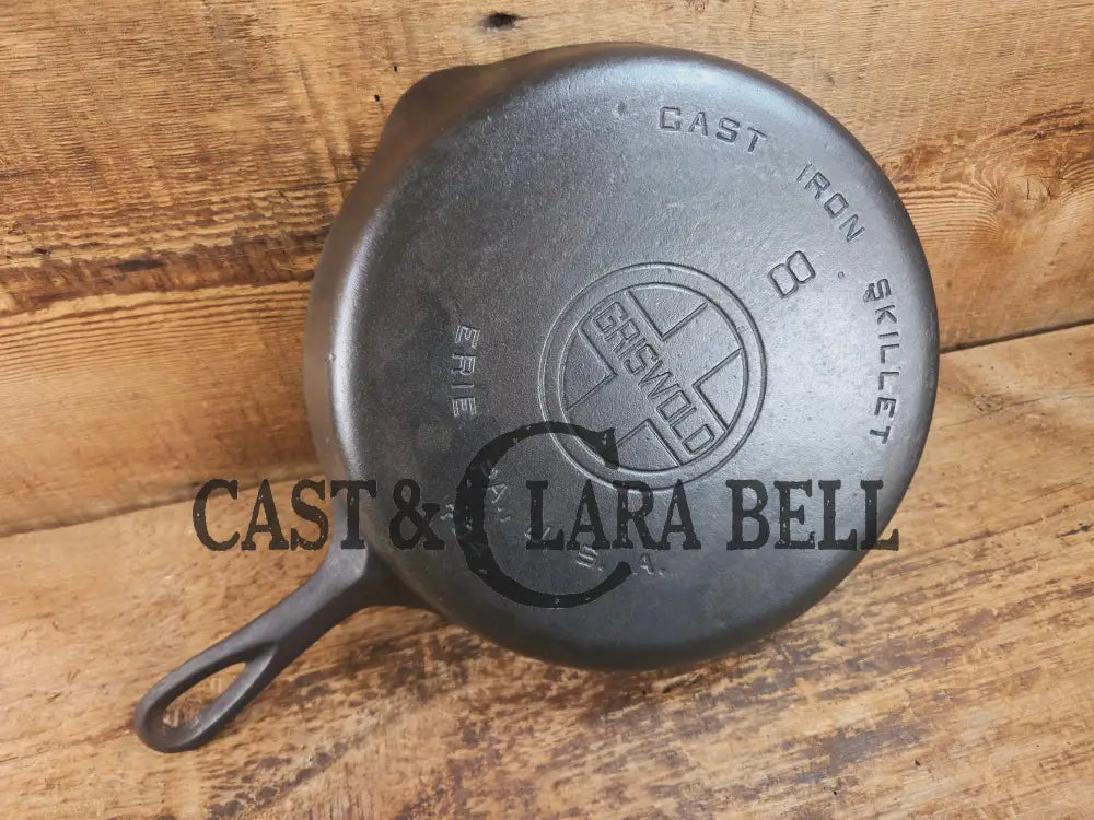 Priced To Sell! 1920βs Griswold #8 Skillet with Large Block Logo and Smooth Bottom 704 Skillet