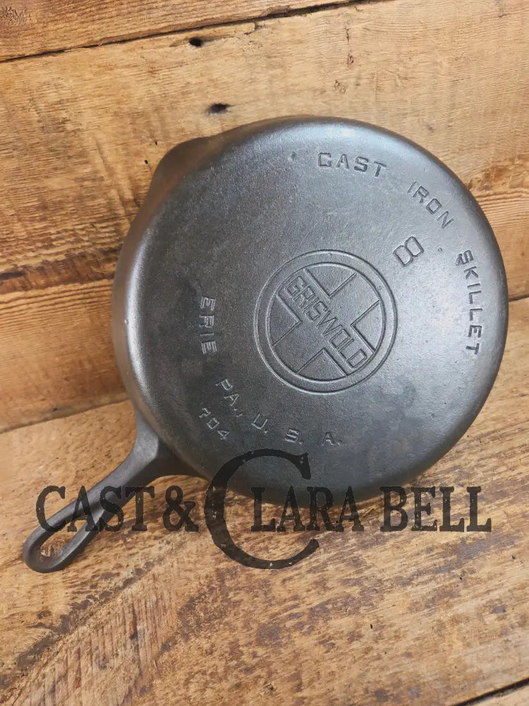 Priced To Sell! 1920βs Griswold #8 Skillet with Large Block Logo and Smooth Bottom 704 Skillet