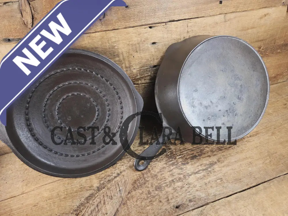 Priced to Sell! 1920’s Wagner Ware #8 Deep Skillet with Lid. Perfect chicken fryer! Restored and Ready to Use! SC24