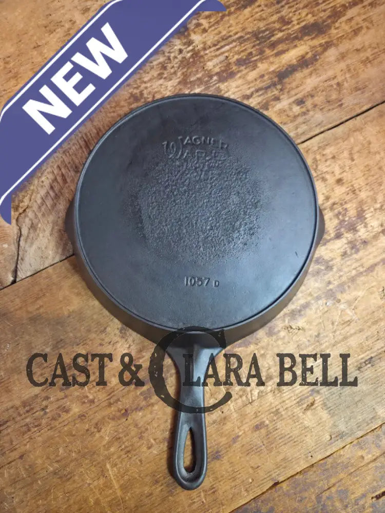 Priced to Sell! 1924 Wagner made National / WagnerWare dual logo #7 Center logo cast iron skillet with Heat Ring 1057 D