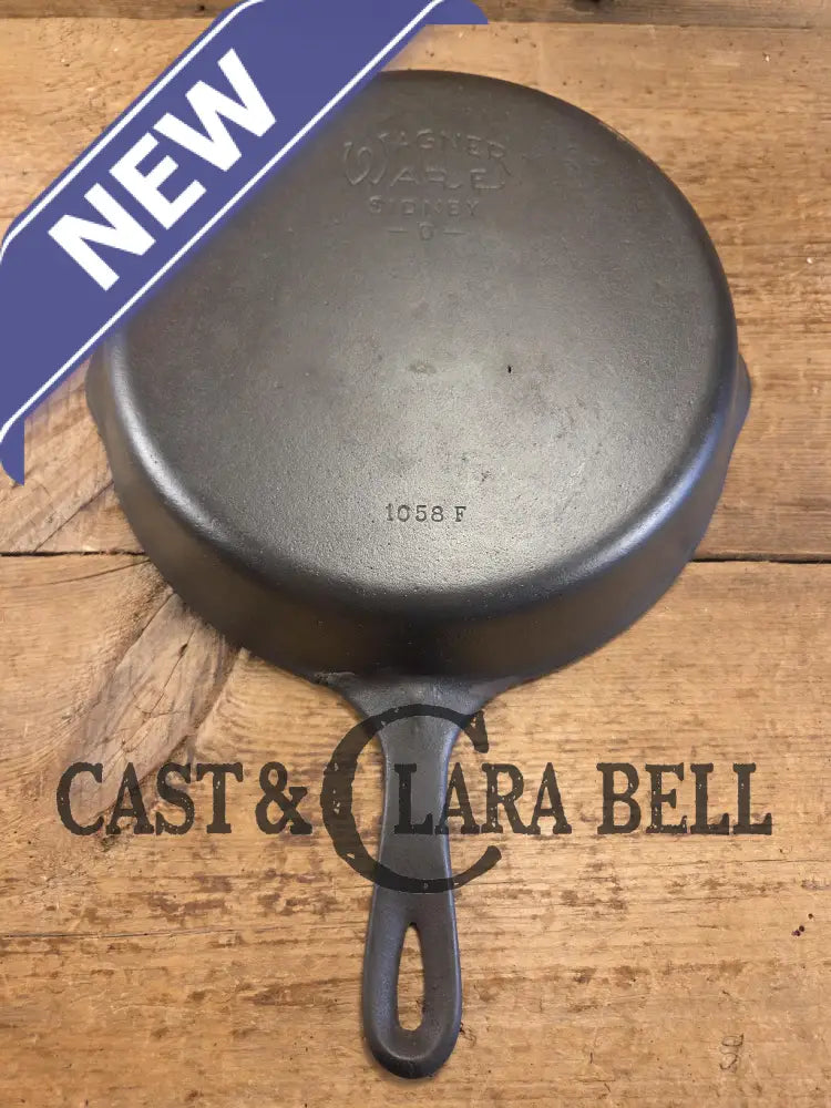 Priced to Sell! 1930’s era Wagner Ware #8 Cast Iron Skillet with Stylized Logo and Smooth Bottom 1058 F SEE PICS Skillet