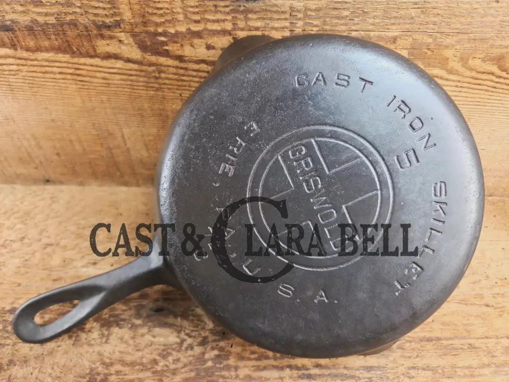 Priced to Sell! 1930’s Griswold #5 Cast Iron Skillet with Large Block Logo 724 C Skillet