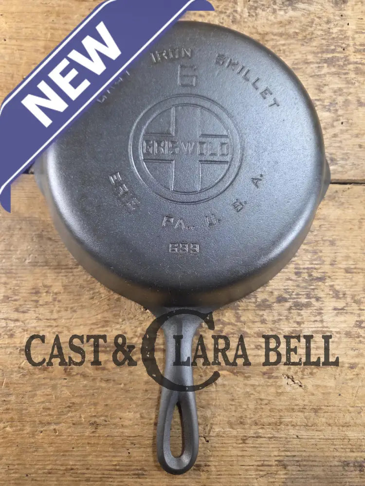Priced to Sell! 1930’s Griswold #6 Cast Iron Skillet with Large Block Logo 699 Skillet