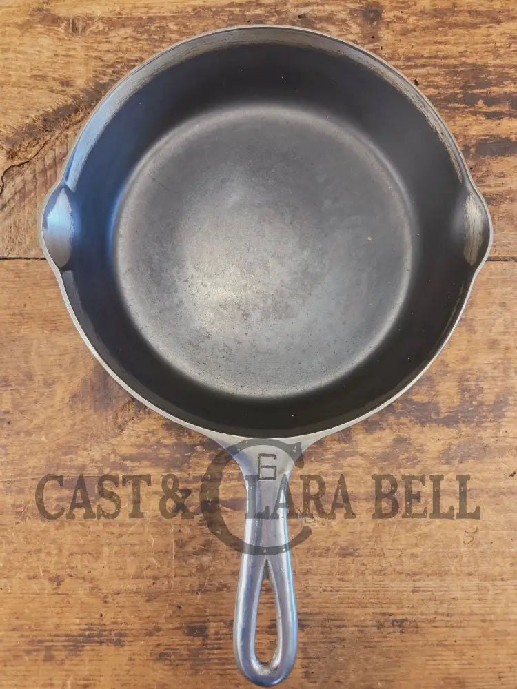 Priced to Sell! 1930’s Griswold #6 ’Duo Chrome’ Cast Iron Skillet with Large Block Logo 699 J - Skillet