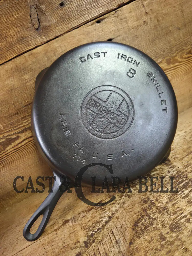 Priced to Sell! 1930’s Griswold #8 Cast Iron Skillet with Large Block Logo 704 K. Fully restored and ready to go Skillet