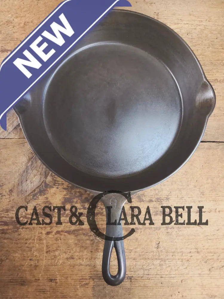 Priced to Sell! 1930’s Griswold #9 Skillet with Large Block Logo and Smooth Bottom 710 Skillet