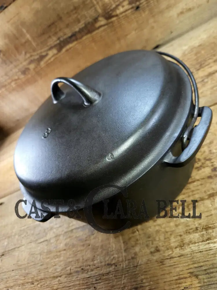 Priced to Sell! 1930’s Married Griswold’s Iron Mountain Lid & Foster #8 Bottom. PERFECT for cabin cooking first dutch
