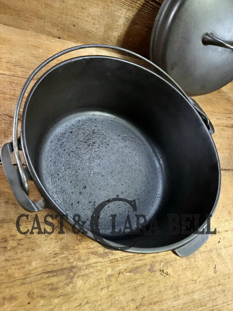 Priced to Sell! 1930’s Married Griswold’s Iron Mountain Lid & Foster #8 Bottom. PERFECT for cabin cooking first dutch