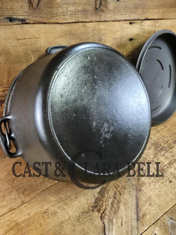Priced to Sell! 1930âs Married Griswoldâs Iron Mountain Lid & Foster #8 Bottom. PERFECT for cabin cooking first dutch