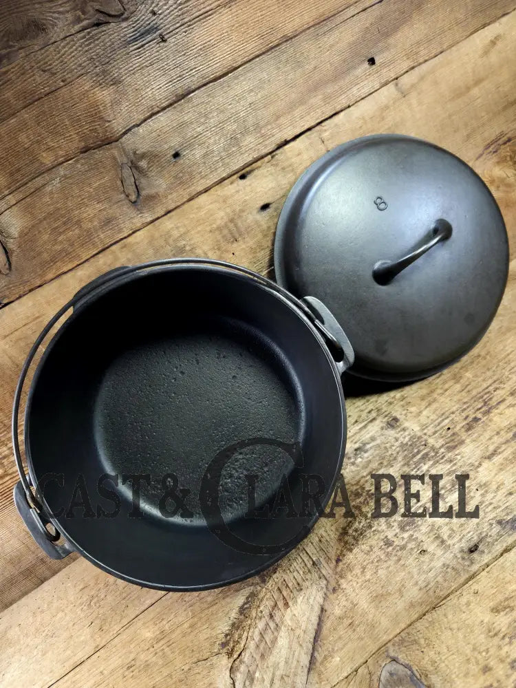 Priced to Sell! 1930âs Married Griswoldâs Iron Mountain Lid & Foster #8 Bottom. PERFECT for cabin cooking first dutch
