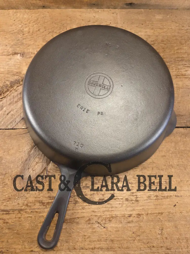 Priced to Sell! 1940’s #9 Griswold SBL (710 H) cast iron skillet. #710 Skillet