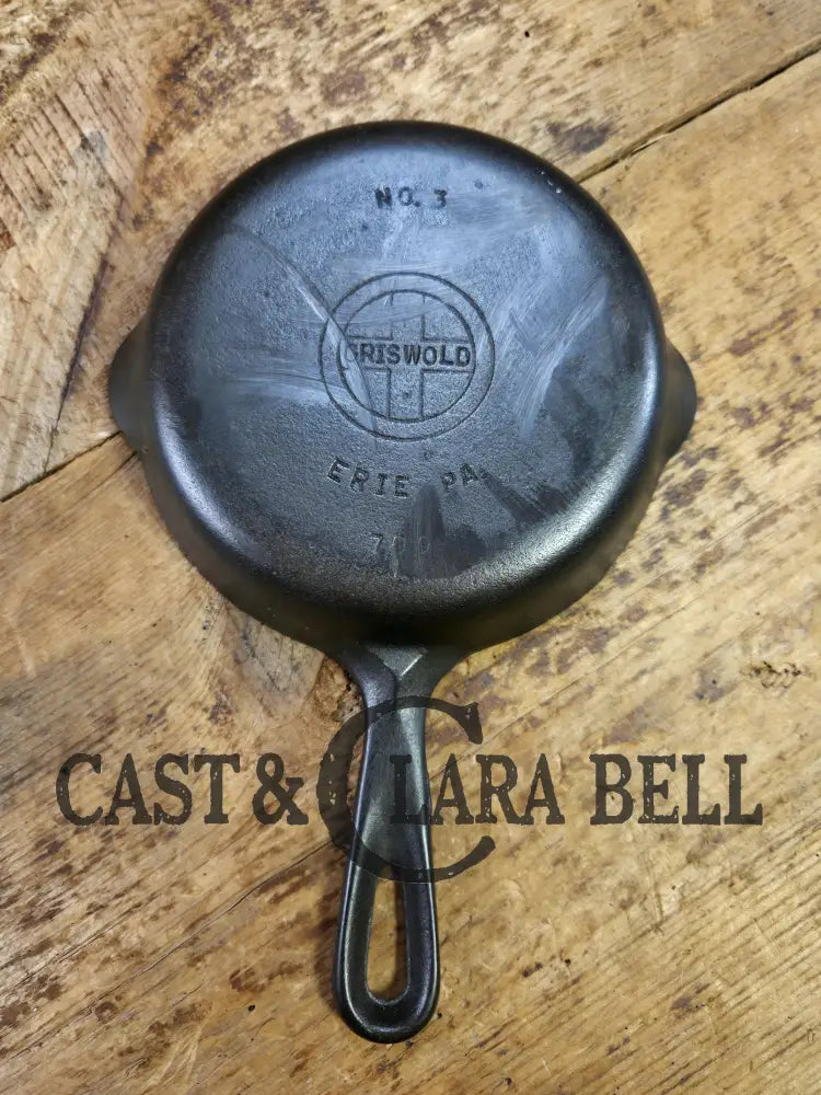 Priced to Sell! 1940’s Griswold No. 3 Cast Iron Egg Skillet with Small Block Logo 709