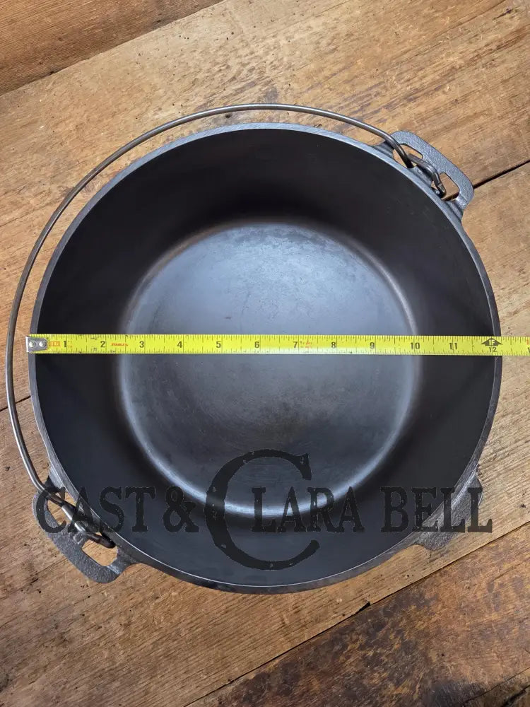 Priced to Sell and HUGE!! 1910’s Griswold Size #10 (835) Dutch Oven with Large Block Logo & (2553 A) Lid. One of the