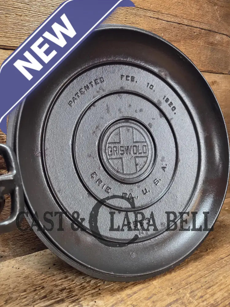 Priced to Sell and HUGE!! 1910’s Griswold Size #10 (835) Dutch Oven with Large Block Logo & (2553 A) Lid. One of the