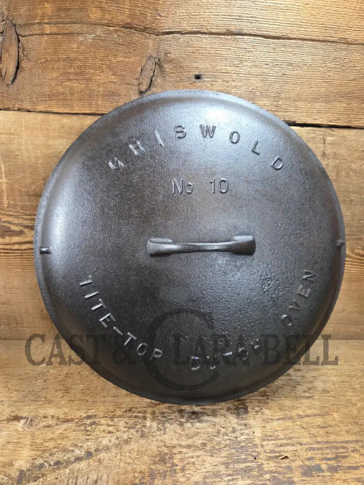 Priced to Sell and HUGE!! 1910βs Griswold Size #10 (835) Dutch Oven with Large Block Logo & (2553 A) Lid. One of the