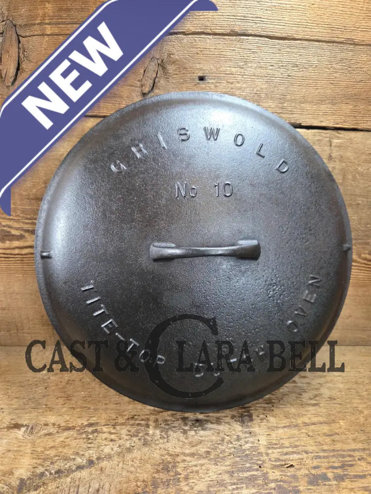 Priced to Sell and HUGE!! 1910’s Griswold Size #10 (835) Dutch Oven with Large Block Logo & (2553 A) Lid. One of the