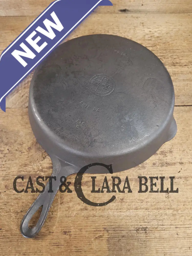 Priced to Sell! Big 1940’s Griswold #10 Skillet Small Block Logo Smooth bottom 716 C. See description for details SC24