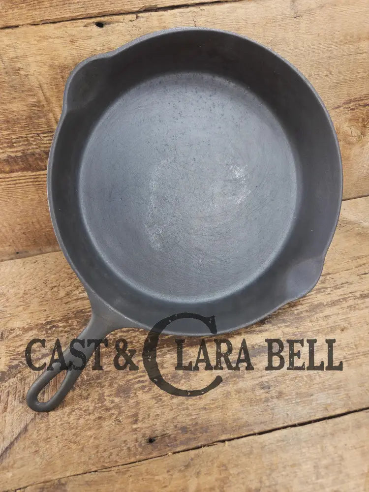 Priced to Sell big bacon skillet. Fully restored 1890’s Era Wagner #10 Block Logo. Sits flat on all cook surfaces. SC24