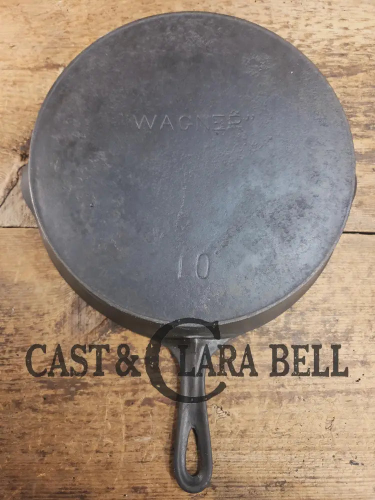 Priced to Sell big bacon skillet. Fully restored 1890’s Era Wagner #10 Block Logo. Sits flat on all cook surfaces. SC24