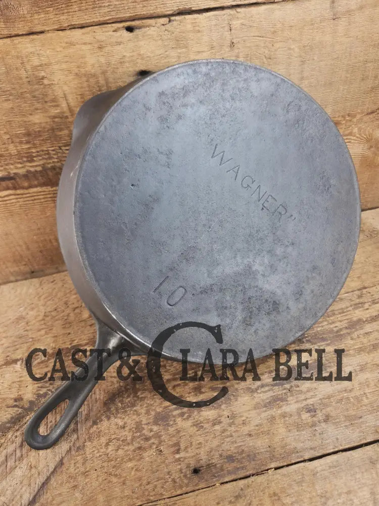 Priced to Sell big bacon skillet. Fully restored 1890’s Era Wagner #10 Block Logo. Sits flat on all cook surfaces. SC24