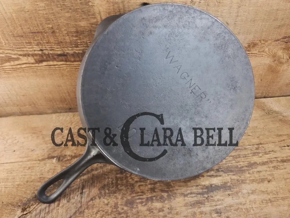 Priced to Sell big bacon skillet. Fully restored 1890’s Era Wagner #10 Block Logo. Sits flat on all cook surfaces. SC24
