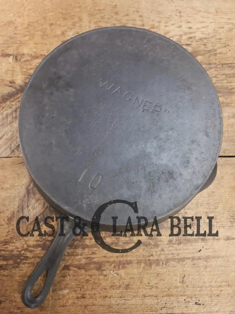 Priced to Sell big bacon skillet. Fully restored 1890’s Era Wagner #10 Block Logo. Sits flat on all cook surfaces. SC24